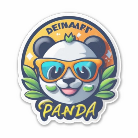 Sticker Panda's in elke stijl (Voorkant)