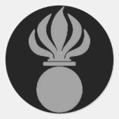 Sticker Panzergrenadier Bombe (grau) (Voorkant)