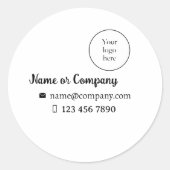 Sticker para empresa, logo data (Voorkant)