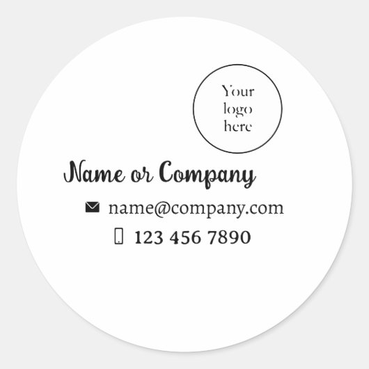 Sticker para empresa, logo data (Voorkant)