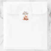 sticker Pasen lekkere konijn chocolade (Tas)