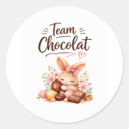 sticker Pasen lekkere konijn chocolade