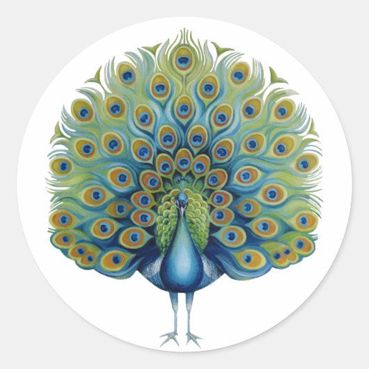 Sticker Peacock (Voorkant)