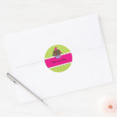 Sticker/perskoeken en Stippen Ronde Sticker (Envelop)