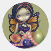 sticker "perzik, pruim, peer" (Voorkant)