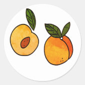 Sticker perziken (Voorkant)