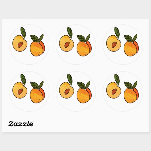 Sticker perziken (Vel)