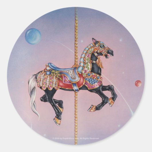 Sticker - Petaluma Carrousel Paard 1 (Voorkant)