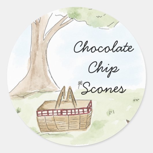 Sticker picnicmand (Voorkant)