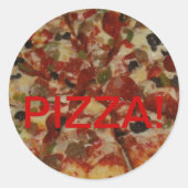 Sticker Pizza . . . Yum (Voorkant)