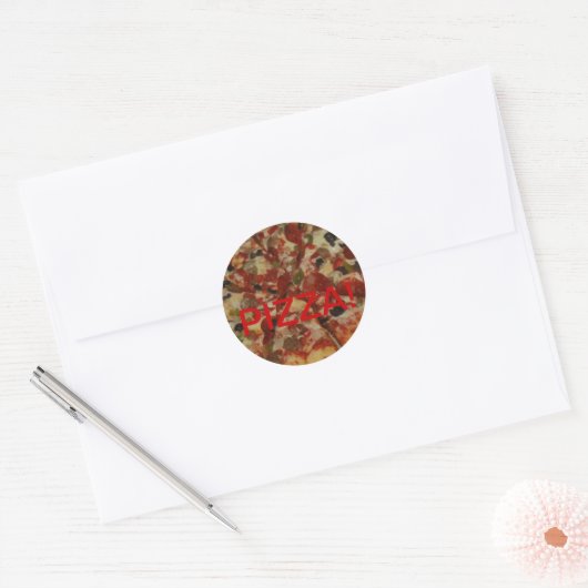Sticker Pizza . . . Yum (Envelop)