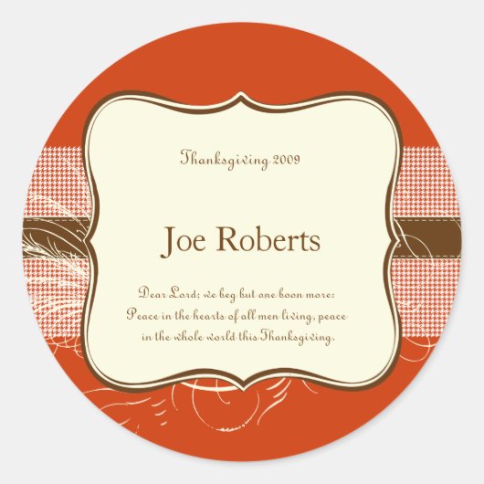 Sticker Plaatsinstelling (Voorkant)