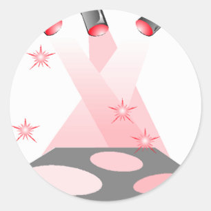 Sticker podium licht Talent Drama Zingen Karaoke
