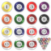 Sticker - Pool Balls (Voorkant)