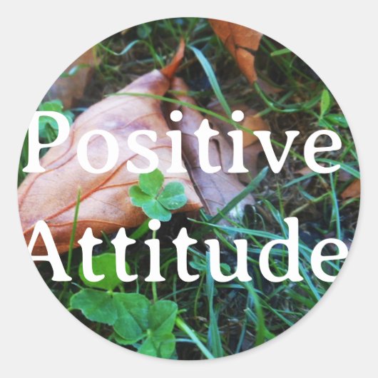 Sticker 'Positive Atttitude' (Voorkant)