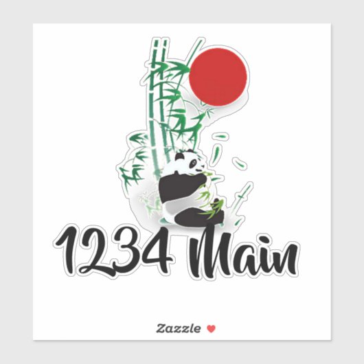 Sticker postbus Panda (Vel)