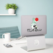 Sticker postbus Panda (Laptop op bureau)