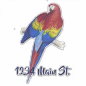 Sticker postbus parrot (Voorkant)