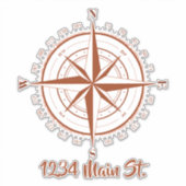 Sticker postvak compass (Voorkant)