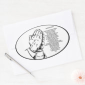 Sticker postzegelgebed (Envelop)