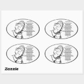 Sticker postzegelgebed (Vel)