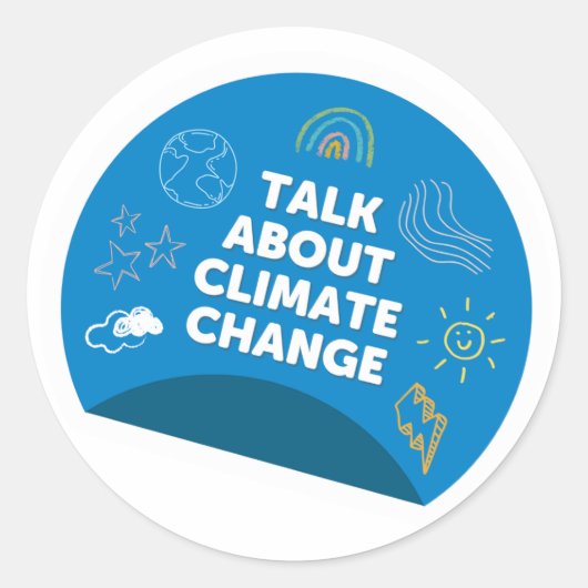 Sticker - Praat over het klimaat (Voorkant)