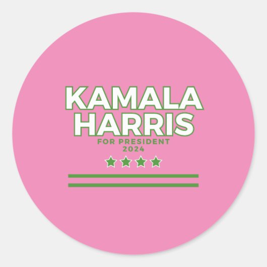 Sticker presidentscampagne Kamala Harris 2024 (Voorkant)