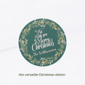 STICKER Prettig Kerstfeest