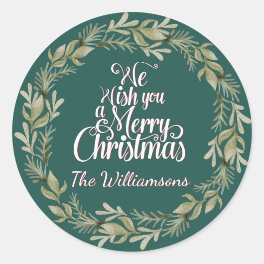 STICKER Prettig Kerstfeest (Voorkant)