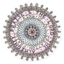 Sticker prijst het Medaillon des Heren