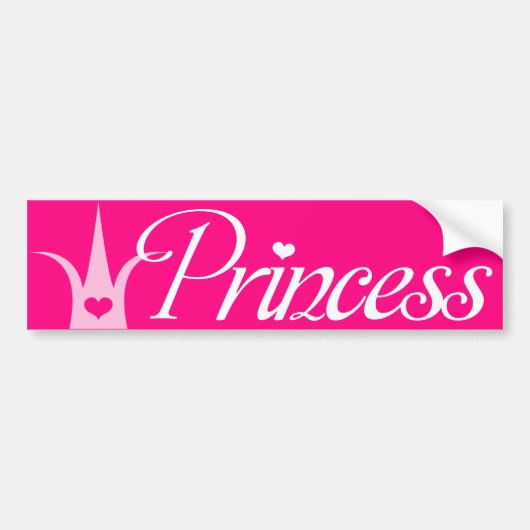 Sticker Prinses bumpersticker (Voorkant)