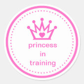 STICKER Prinses in opleiding (Voorkant)