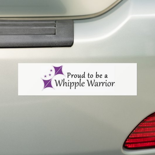 Sticker Proud om een Whipple Warrior te zijn (Op auto)