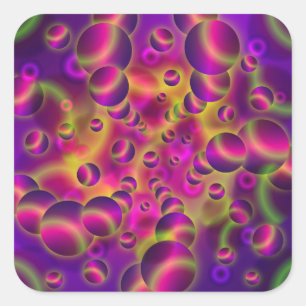 Sticker psychedelische visioenen