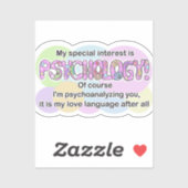 Sticker, Psychologie Taal van de Liefde (ADHD, Aut Sticker (Vel)