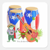 Sticker - Puerto Rican Cultural Design (Voorkant)