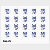 sticker, puppy ronde sticker (Vel)
