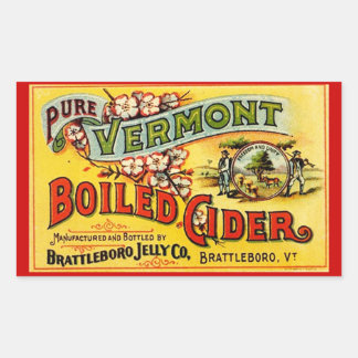 Sticker Pure Vermont gekookte cider oud label