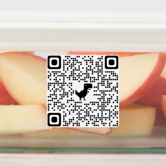 Sticker QR CODE naar Rickroll (Aangebracht)
