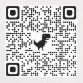 Sticker QR CODE naar Rickroll (Design 1)