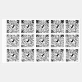 Sticker QR CODE naar Rickroll (Vel)