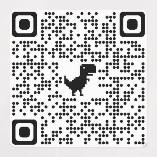 Sticker QR CODE naar Rickroll (Design 2)