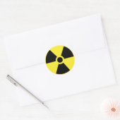 Sticker radioactief symbool (Envelop)