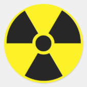 Sticker radioactief symbool (Voorkant)
