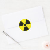 Sticker radioactief symbool (Envelop)