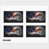 Sticker Rectangulair De Amerikaanse adelaar (Vel)