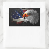 Sticker Rectangulair De Amerikaanse adelaar (Tas)