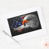 Sticker Rectangulair De Amerikaanse adelaar (Envelop)