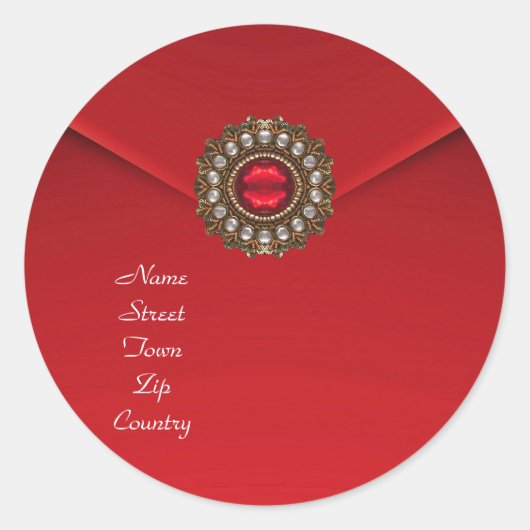 Sticker Red Velvet Jewel (Voorkant)