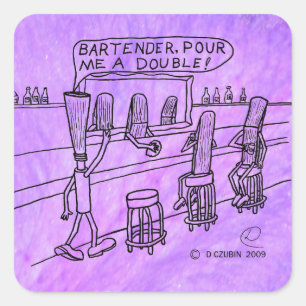 Sticker Reed Bar Square